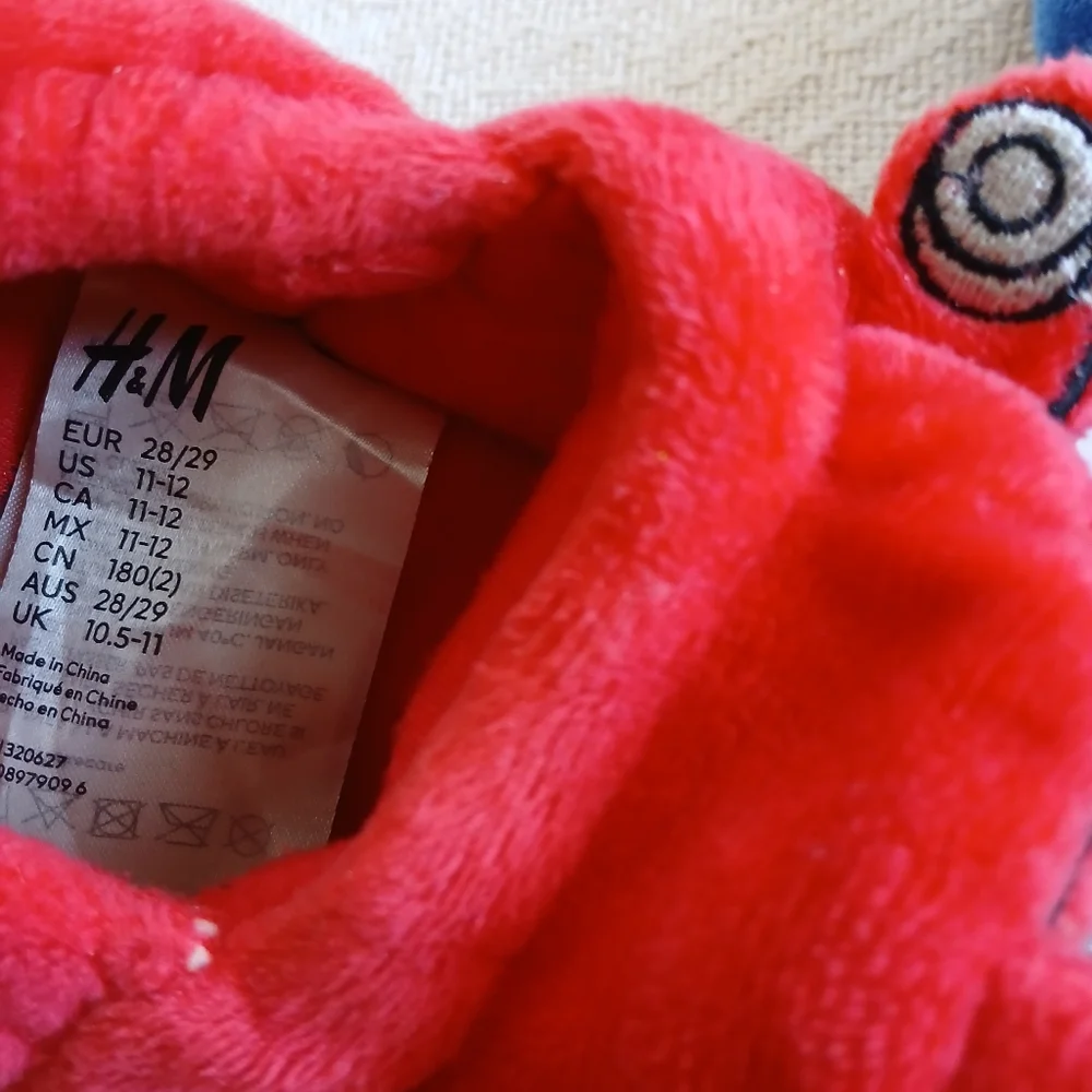 h&m ♡ paw patrol slippers kids toddler 11-12 marshell chase